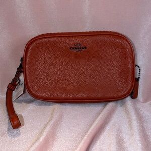 BNWT Authentic Coach Leather Camera Bag – Chili Red - Style 65547